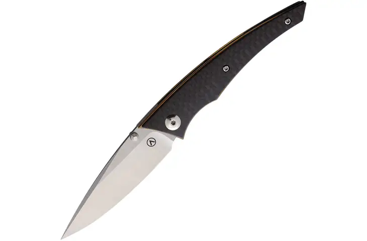 Alliance Designs Chisel CF 3.75 in Carbon Steel Folding Knife AL014 CHISEL CF BRONZE w/ Free Shipping